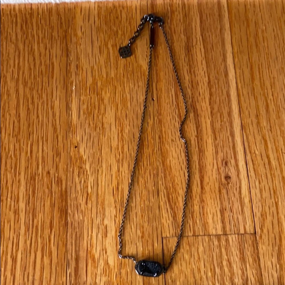 Black Drusy Kendra Scott Elisa necklace